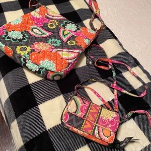 Vera Bradley Crossbody and Wristlet